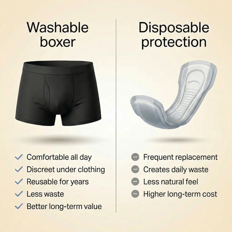 Men’s Washable Incontinence Boxer