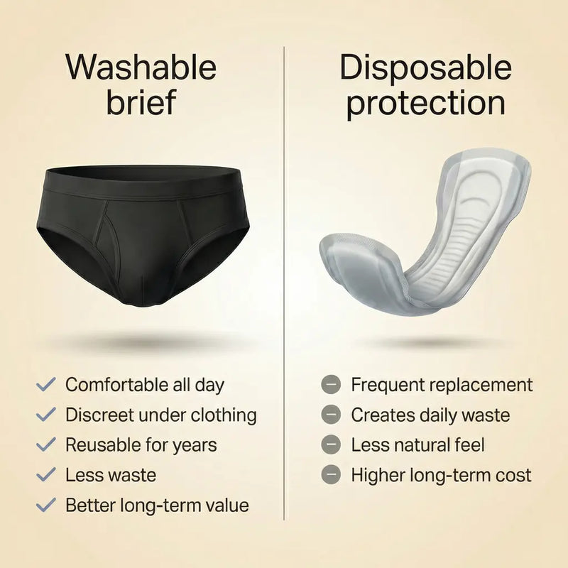 Men’s Washable Incontinence Briefs